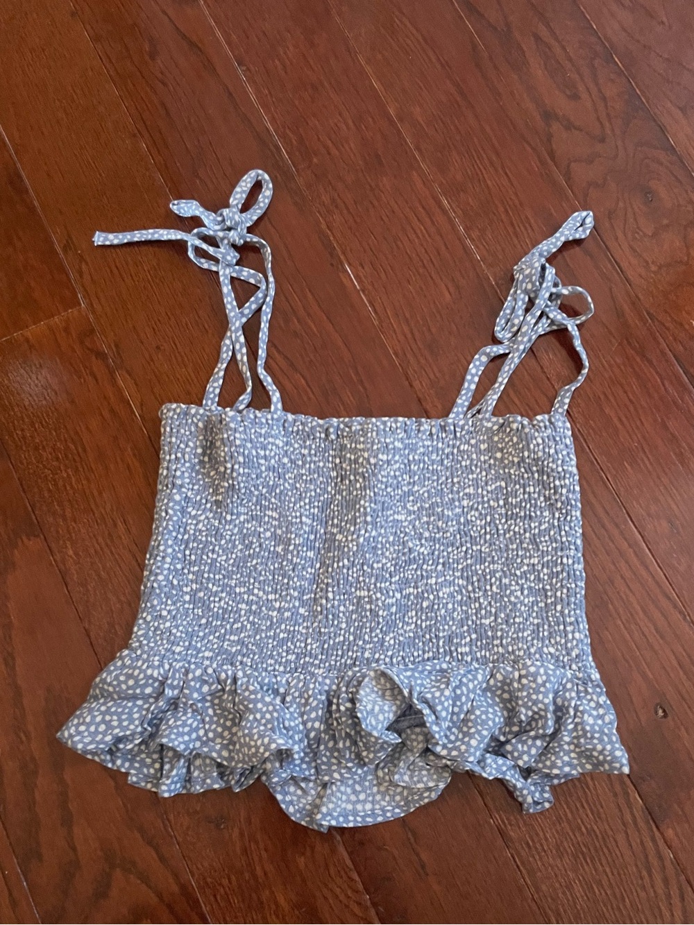 Endless Blu polka dot skirt set